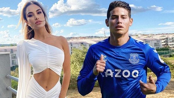 12. Kolombiyalı futbolcu James Rodriguez'in Miss Fashion 2020 güzeli Elif Yılmaz'a mesaj attığı iddia edildi!