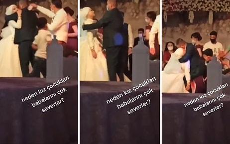 Evlenip Baba Ocağından Ayrılmaya Dayanamayan Gelin, Düğünde Babası ile Dans Ederken Bayıldı
