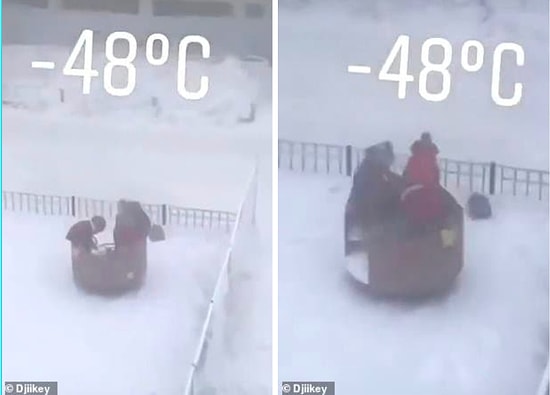 Видео, на котором школьники из Якутска играют на улице при минус 48 ° C, стало вирусным в Сети