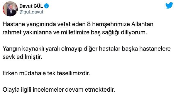 Gaziantep Valisi Davut Gül de şu açıklamayı yaptı 👇