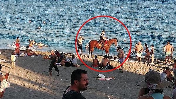 24. Sahilde uzanırken atını denize süren bir kovboyla karşılaşabilirsiniz
