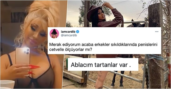 Erkeklerin Cinsel Organlarını Cetvelle Ölçüp Ölçmediğini Merak Eden Cardi B'ye Gelen Komik Cevaplar