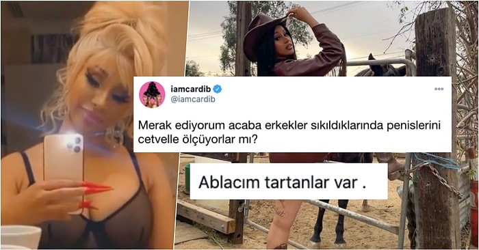 Erkeklerin Cinsel Organlarını Cetvelle Ölçüp Ölçmediğini Merak Eden Cardi B'ye Gelen Komik Cevaplar