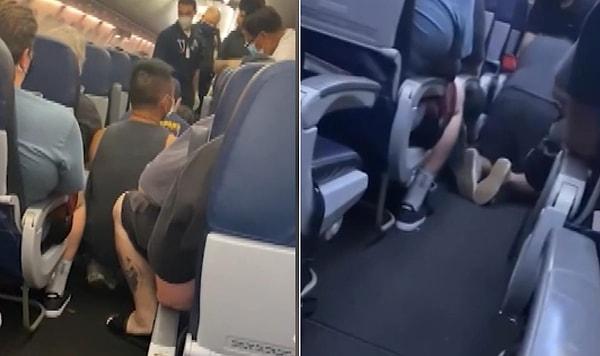 Kalp masajı yapılan yolcu için uçak acil iniş emri verdi