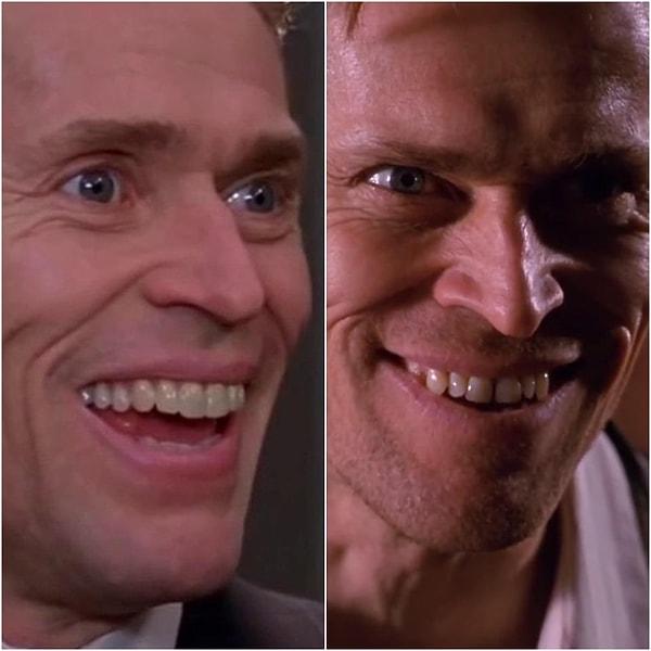 2. Sam Raimi'nin 2002 yılı yapımı 'Spider-Man' filminde Willem Dafoe, Norman Osborn rolündeyken diş protezi takar, ancak Goblin kişiliği ortaya çıktığında kendisinin doğal ve mükemmel olmayan dişleri görülüyor.