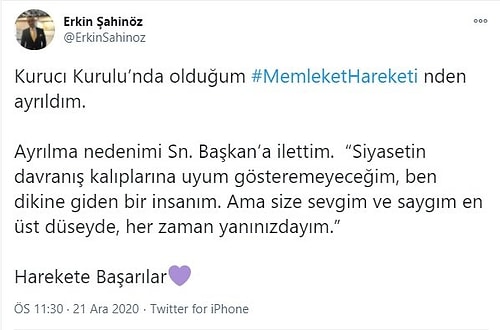 Muharrem İnce’nin Memleket Hareketi’nde İlk Ayrılık