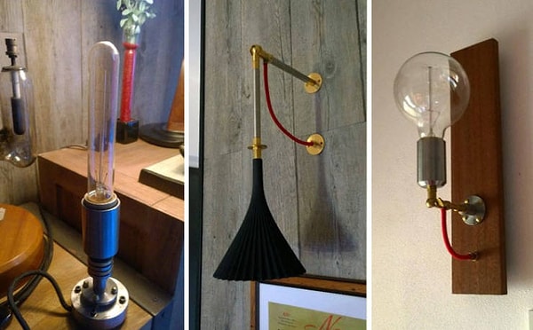 9. "Лампы, которые сделал своими руками мой отец".