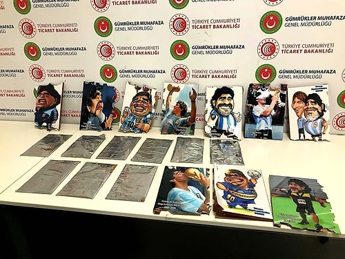 İstanbul Havalimanı’nda Maradona Tabloları İçinde 2,6 Kilogram Kokain Bulundu