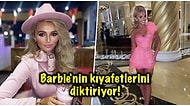 Dalgalı Saçları, Kıyafetleri ve Hareketleri ile Adeta Barbie Bebeğin Gerçek Hayattaki Haline Bürünen Kadın