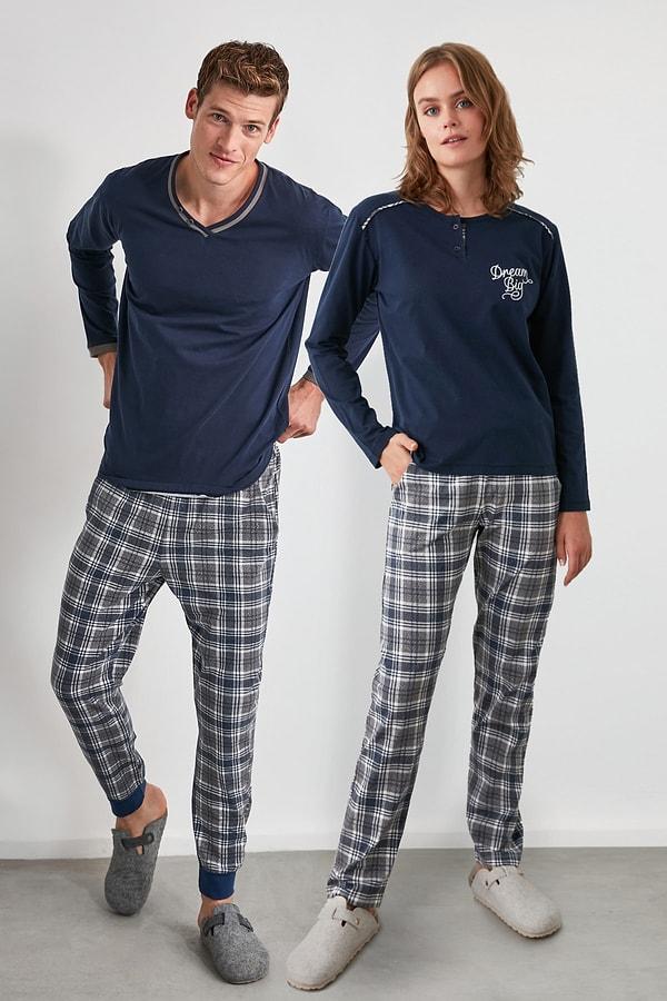 8. Yeni gelen bu pijama takımını eşinizle takım olarak giymeye ne dersiniz?