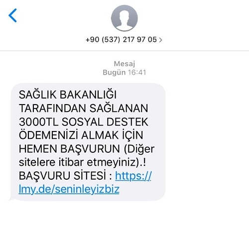 Pandemiyi Fırsat Bildiler: Dolandırıcıların Yeni Yöntemi 'Devlet Yardımı' Mesajı