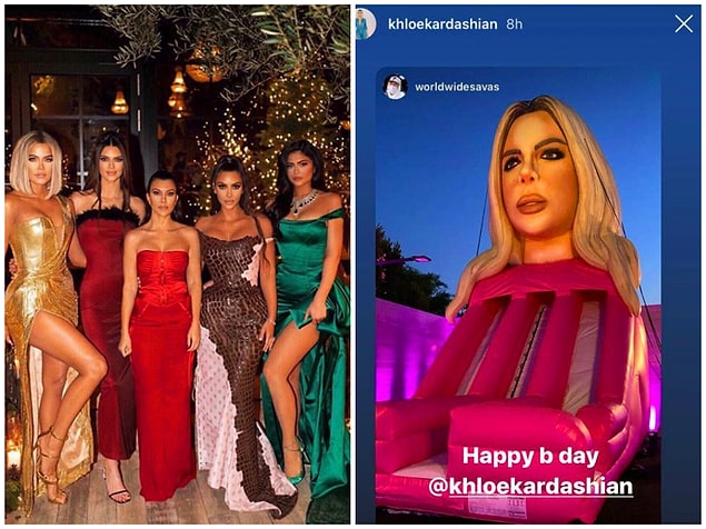 6. Kylie Jenner'ın ablası Khloe Kardashian için düzenlediği bi' tuhaf doğum gününden bahsetmezsek ayıp olur...