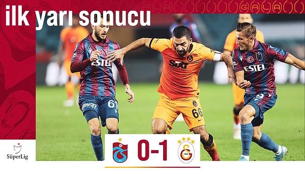 İlk yarıyı Galatasaray 1-0 önde kapattı.