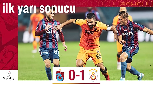 İlk yarıyı Galatasaray 1-0 önde kapattı.