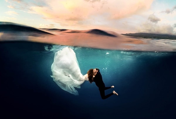 6. Подводный поцелуй в Каилуа-Кона, США