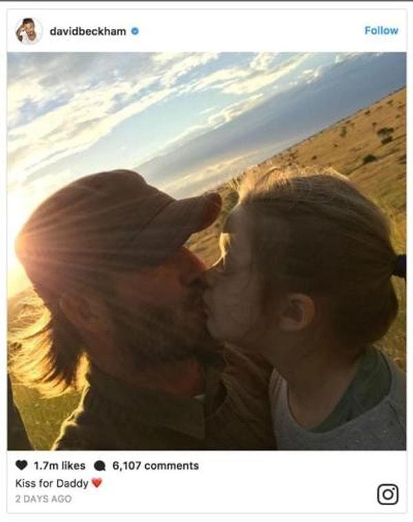 Daha önce de David Beckham kızı Harper'ı dudaklarından öptüğü bir fotoğrafı paylaşmış ve eleştiri bombardımanından kaçamamıştı. Beckham'ın açıklaması şöyle olmuştu: