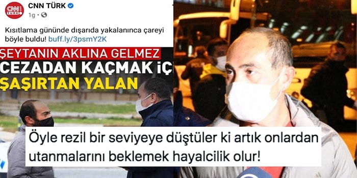 CNN Türk Sokağa Çıkma Yasağını İhlal Ettiği İçin Ceza Kesilen Evsiz Vatandaşa 'Yalancı' Dedi