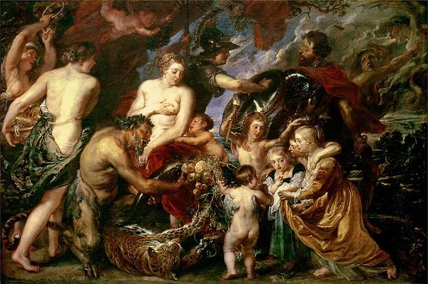 Paul Rubens’in “Barış ve Savaş” isimli eseri, Rubens'in İspanya Kralı IV. Philip adına diplomatik görev için İngiltere’de bulunduğu dönemde Kral I. Charles’a İspanya ve İngiltere arasındaki barışı teşvik etmek için yaptığı ve hediye ettiği tablosudur.