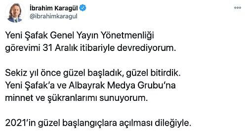 Yeni Şafak Genel Yayın Yönetmeni İbrahim Karagül Görevini Bıraktı