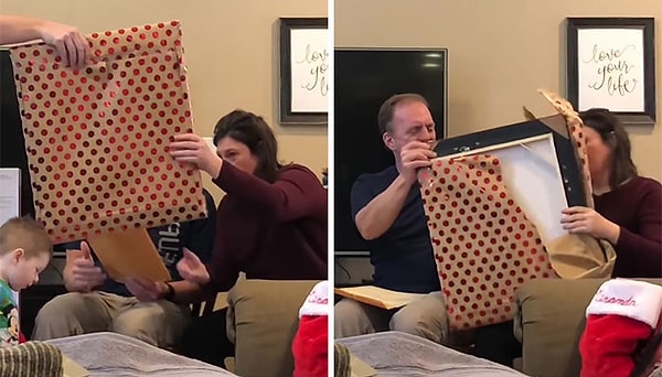 Раскрыв обертку в горошек, они увидели очень художественное воплощение того, кого они считают Иисусом Христом. Затем поворачиваются к Райану, который снимал их на видео в тот момент, и говорят, насколько хорошо сделана картина.