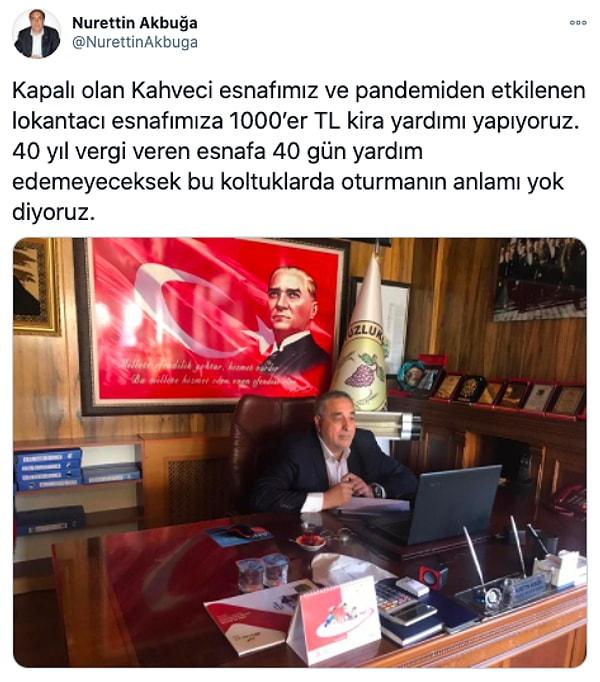 Konya'nın Tuzlukçu İlçesi'nin CHP'li Belediye Başkanı Nurettin Akbuğa da, belediyede asgari ücreti 4 bin 500 lira olarak uygulanacağını duyurdu.