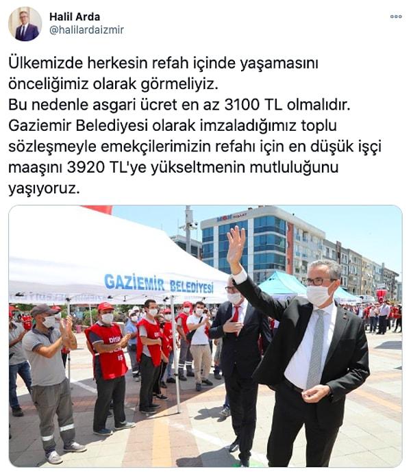 İzmir Gaziemir Belediye Başkanı Halil Arda 👇