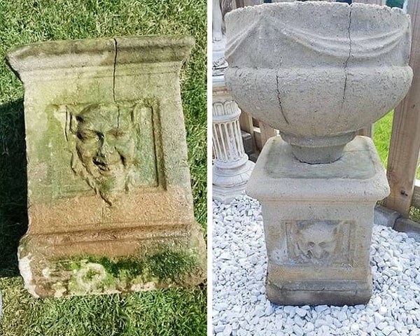 10. "Этот постамент словно только что выточили из камня".