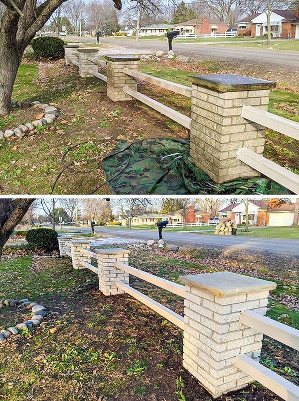 11. "Купили новый дом и сразу же принялись отмывать забор: наши новые соседи были приятно удивлены!"