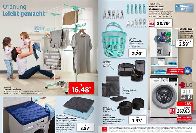 Çamaşır makinesi de 367 Euro...