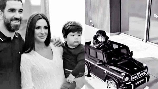 Arda Turan ile Aslıhan Doğan çifti oğulları Hamza Arda'ya 6000 liralık Mercedes marka bir akülü araba satın almıştı...