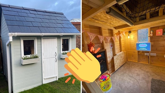 Отец построил двухэтажный игровой домик для своей маленькой дочери всего за 800 фунтов стерлингов, после того, как профессионал запросил сумму четыре раза больше