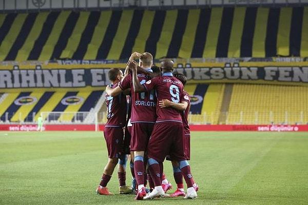 10. Trabzonspor, Ziraat Türkiye Kupası maçında karşılaştığı Fenerbahçe'yi, 22 yıl sonra ilk kez Kadıköy'de mağlup etti.