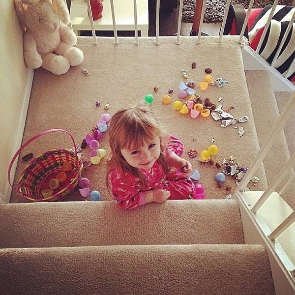 7. "Моя племянница проснулась раньше всех".