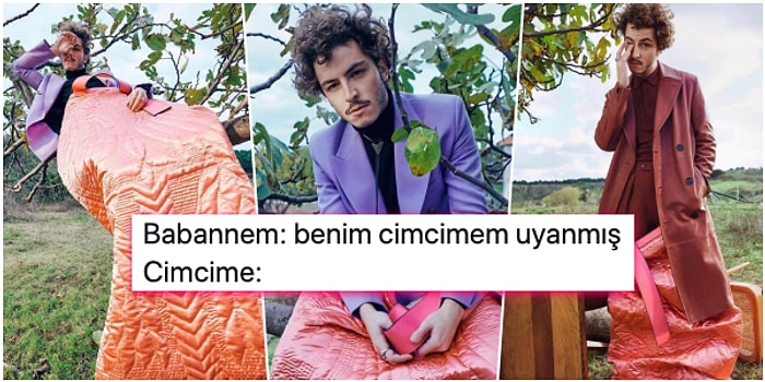 GQ Türkiye Kış Sayısı İçin Babaanne Yorganlarıyla Poz Veren Boran Kuzum, Herkesin Diline Düştü!