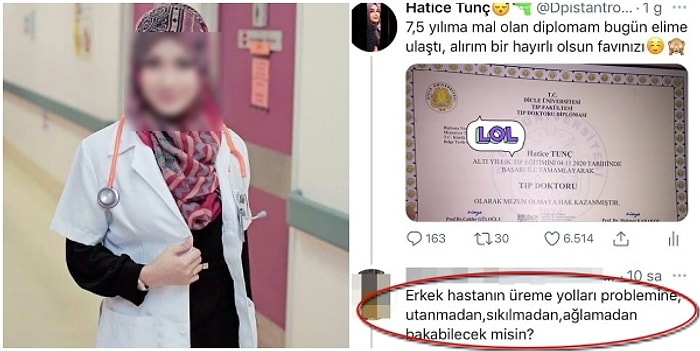 Türbanlı Doktora "Üreme Organlarına Nasıl Bakacaksın?" Diye Soran Kişiye Kapak Gibi Cevaplar Geldi