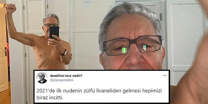 Twitter'dan Yanlışlıkla Yarı Çıplak Fotoğraf Paylaşan Zülfü Livaneli Goygoycuların Diline Dolandı