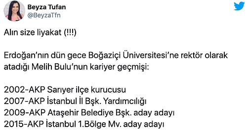 AKP'den Aday Olan Melih Bulu'nun Boğaziçi Üniversitesi'ne Atanması Gündemde: #KayyumRektörİstemiyoruz