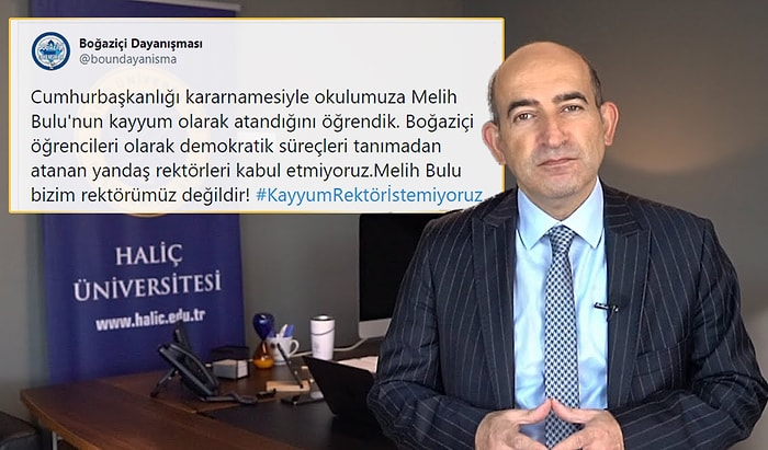 AKP'den Aday Olan Melih Bulu'nun Boğaziçi Üniversitesi'ne Atanması Gündemde: #KayyumRektörİstemiyoruz