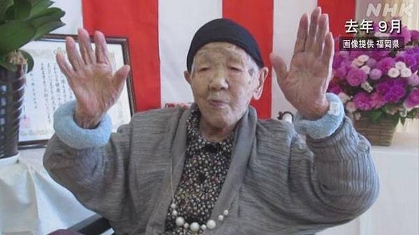 Kutlamada ellerini havaya kaldırarak sevinen Kane, 120 yaşına kadar yaşamayı ümit ettiğini kaydetti.