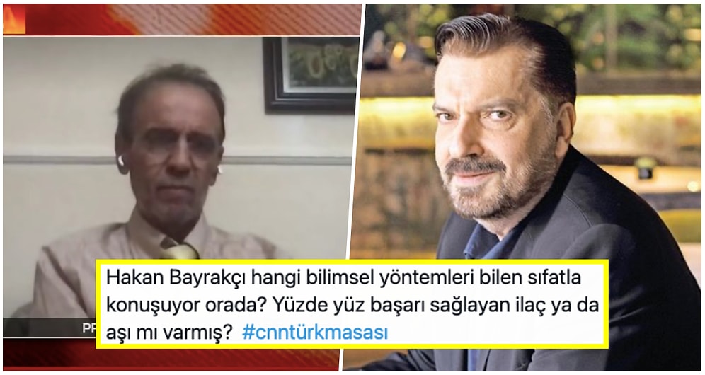 Hakan Bayrakçı CNN Türk'teki Programda Kovid-19'u 30 Saniyede İyileştiren İlaç Bulunduğunu İddia Etti!