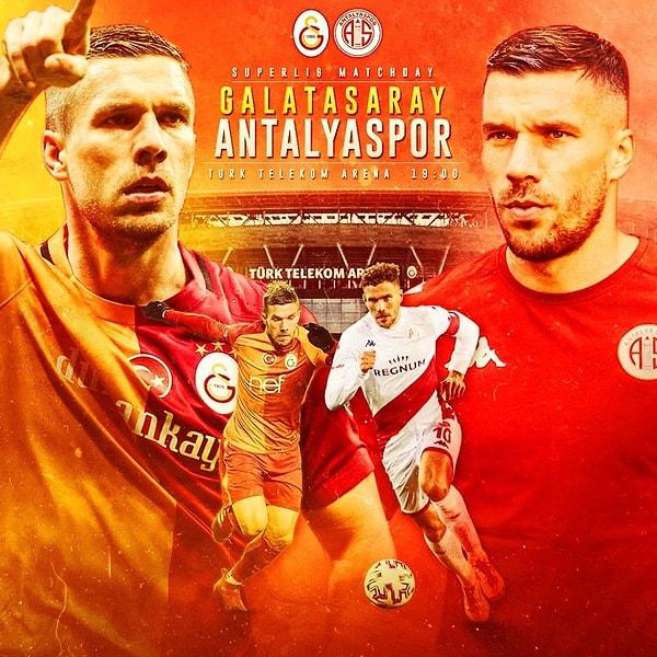 Maç öncesinde Podolski'nin sosyal medya hesabından Antalyaspor ve Galatasaray formasıyla paylaştığı fotoğrafa, taraftar tepki gösterdi.