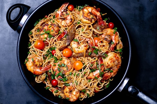 Karidesli Noodle Yapılışı
