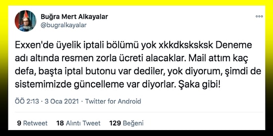Yayın Hayatına Başlayan Dijital Platform Exxen'de Üyelik İptali Bölümü Olmaması Üyelerden Tepki Aldı