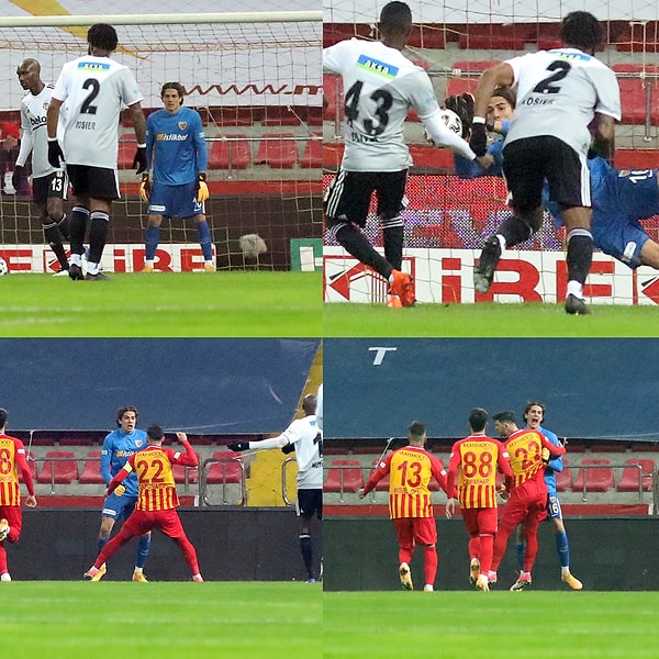 Kayserispor'un 2002 doğumlu kalecisi Doğan Alemdar, Mensah'ın penaltısını kurtararak gole izin vermedi.