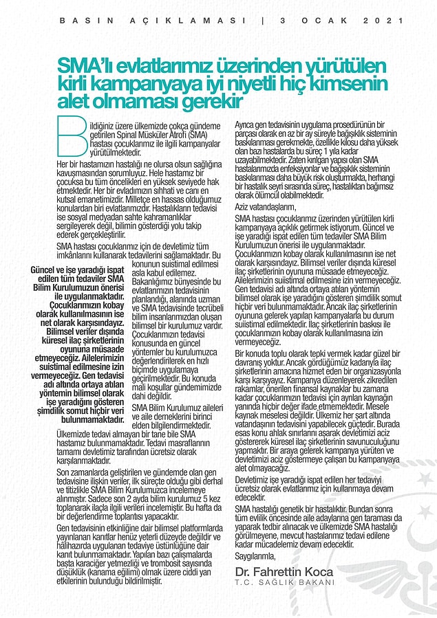 Yapılan yazılı açıklamada şu ifadeler kullanıldı 👇