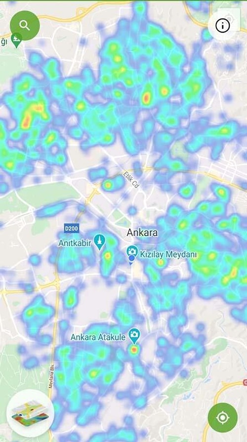 Ankara'da Koronavirüs Risk Haritası Yeşile Döndü