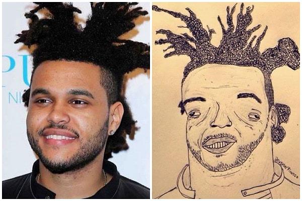 The Weeknd'i çizen Albert bunu Twitter'dan paylaştı.