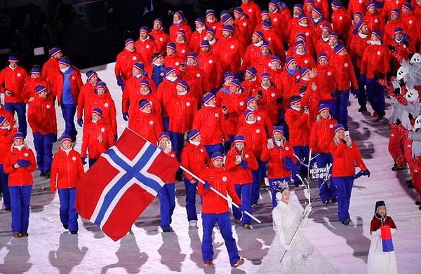 10. Kış Olimpiyatları'nda en çok altın madalya alan ülke 39 madalya ile Norveç'tir.