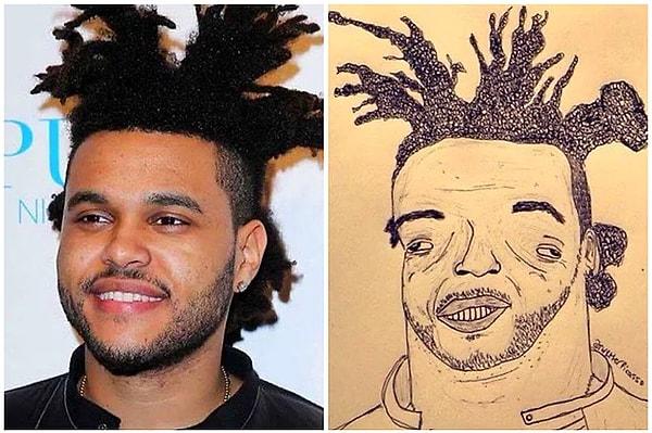 6. The Weeknd, bir hayranının çizdiği beklenmedik portreyi Instagram profil fotoğrafı yaptı!