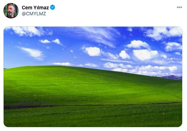 Attığı her adımla, her konuşmasıyla ve pek tabii her tweetiyle gündem olan Cem Yılmaz, paylaştığı Windows XP görseliyle yine goygoycuların diline düştü! 😂